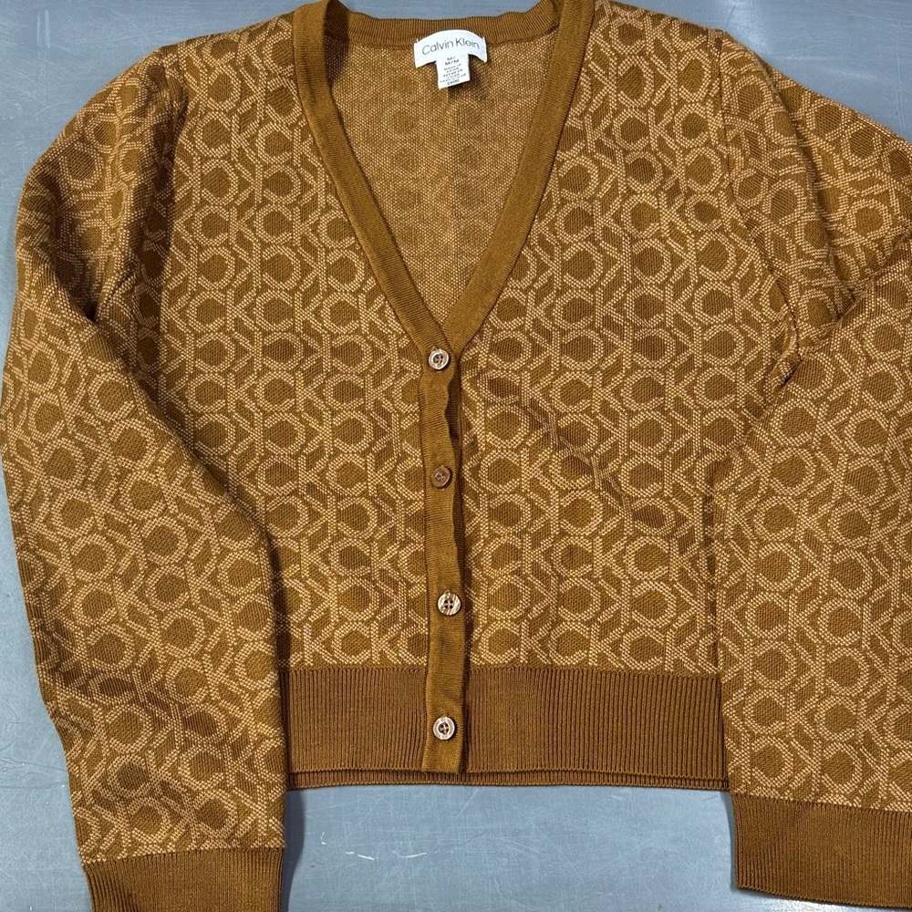 Calvin Klein Women's Tan Cardigan